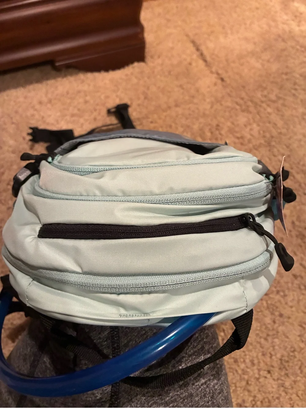 CamelBak M.U.L.E Women's Fit Hydration Pack in Light Mint and Slate Blue 12 L